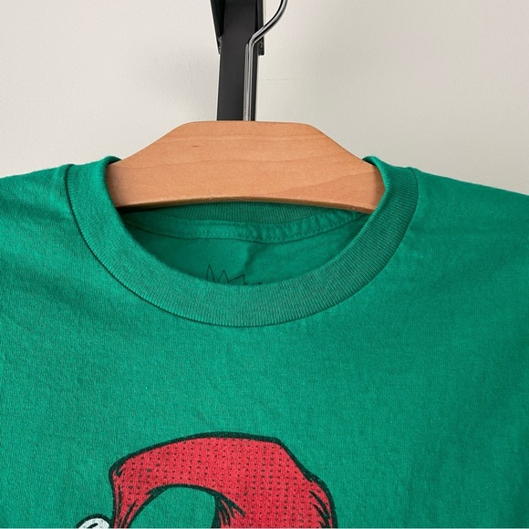 The Grinch Dr Seuss Feelin Grinchy Graphic Mens Tee Ugly Christmas Green Tshirt - Picture 4 of 6